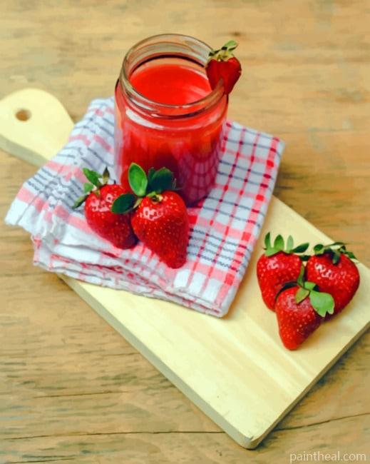 Red Strawberries Painting By Numbers Kits