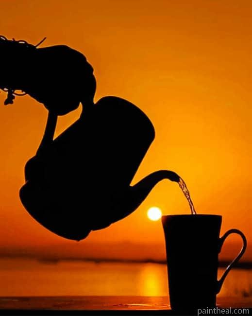 Tea In The Sunset Painting By Numbers Kits