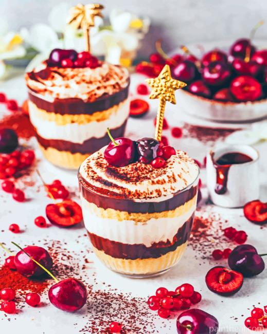 Tiramisu Dessert Painting By Numbers Kits
