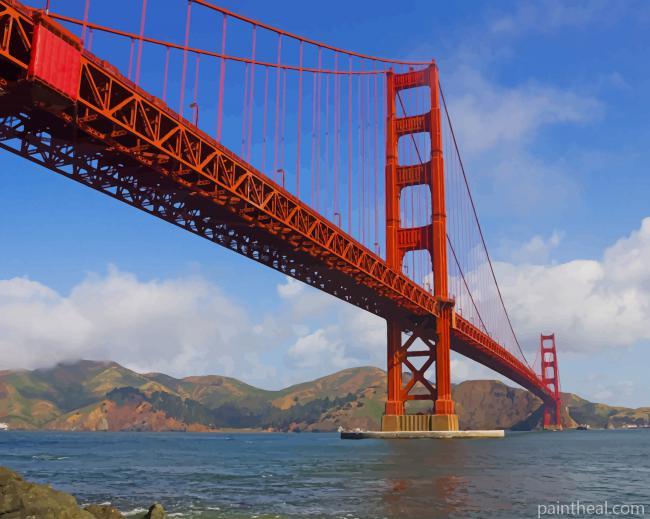 California Golden Gate Bridge Painting By Numbers Kits
