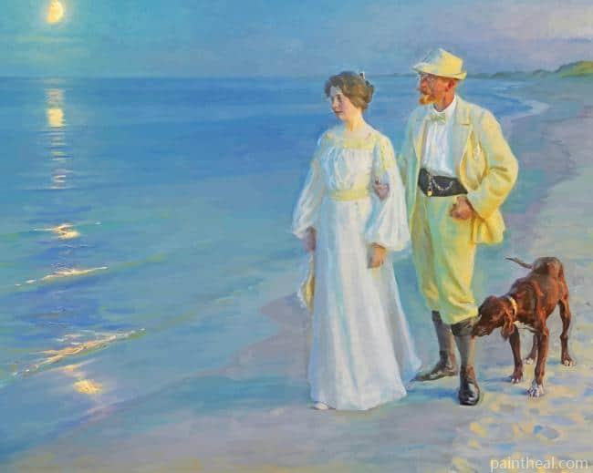 Summer Evening At Skagen Beach Painting By Numbers Kits
