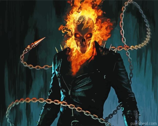 Dangerous Ghost Rider Painting By Numbers Kits