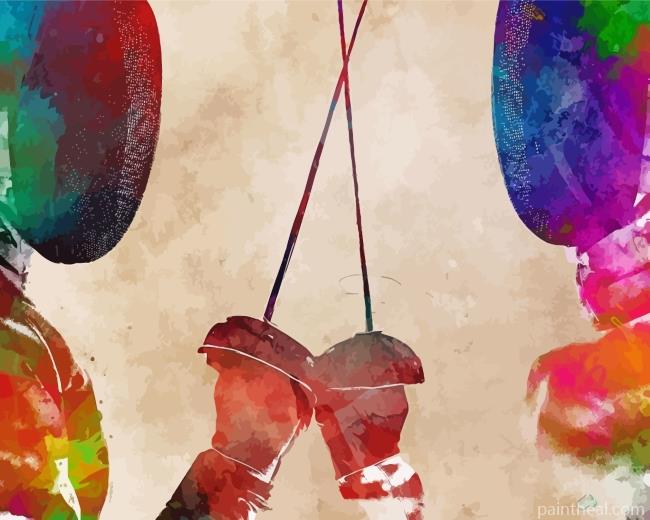 Colorful Fencer Painting By Numbers Kits
