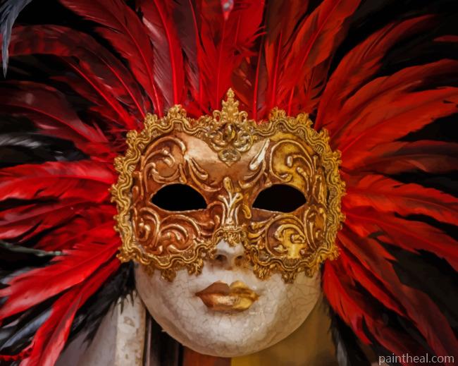 Carnival Festival Mask Painting By Numbers Kits