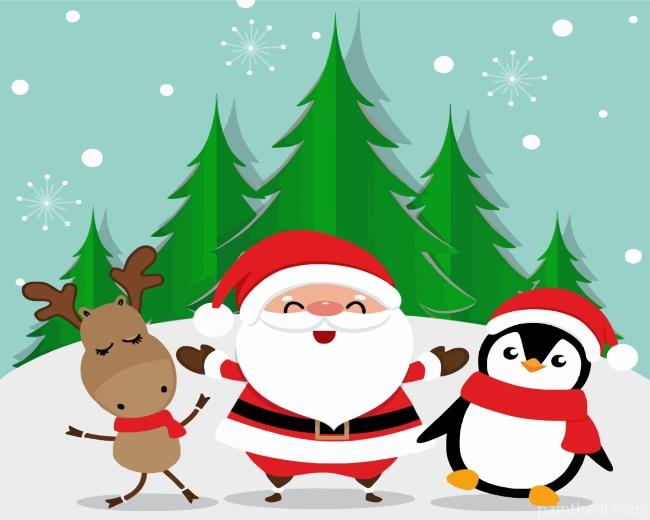 Happy Santa Painting By Numbers Kits