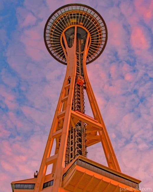 Space Needle Painting By Numbers Kits