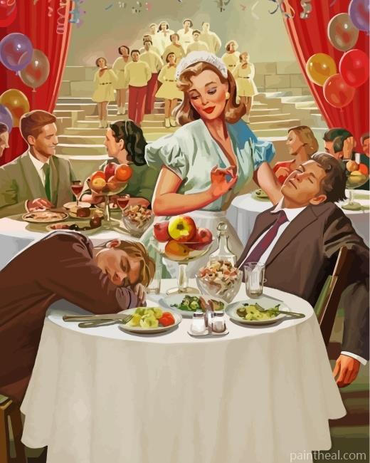 Sleepy Men Painting By Numbers Kits