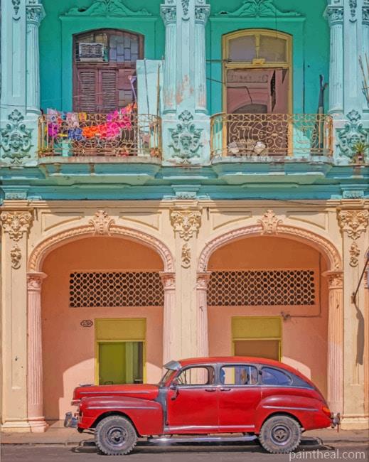 Old Vintage Car Havana Painting By Numbers Kits