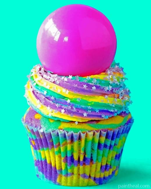 Cupcake Painting By Numbers Kits