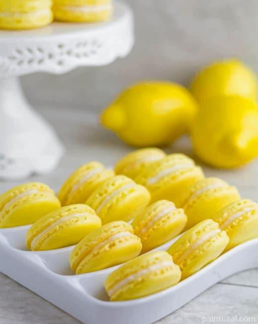 Lemon French Macarons Painting By Numbers Kits