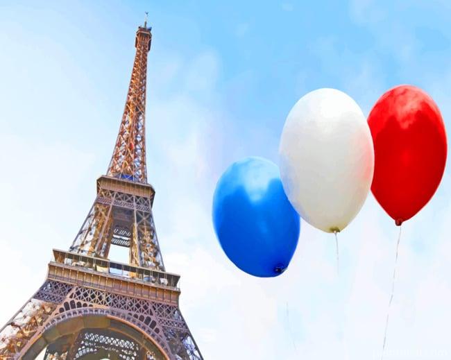 Eiffel Tower Balloons Painting By Numbers Kits
