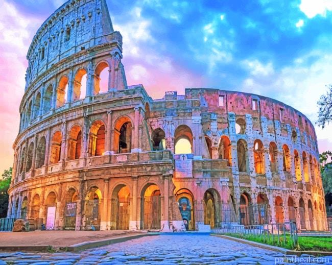 Ancient Colosseum Painting By Numbers Kits