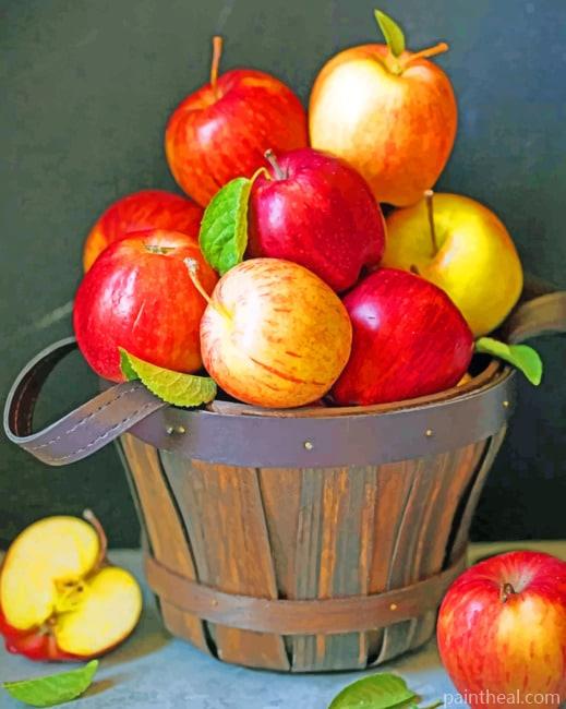 Apples Basket Painting By Numbers Kits