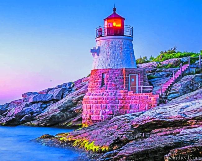 Rhode Island Lighthouse Painting By Numbers Kits