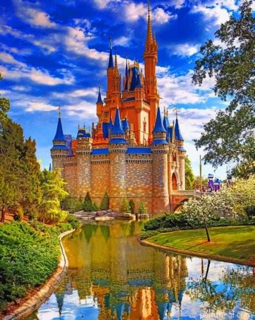 Disney Cinderella Castle Painting By Numbers Kits