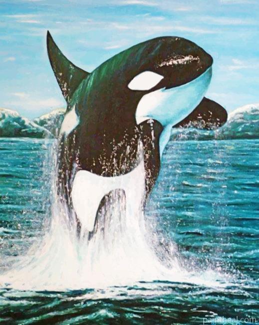 Aesthetic Whale Painting By Numbers Kits