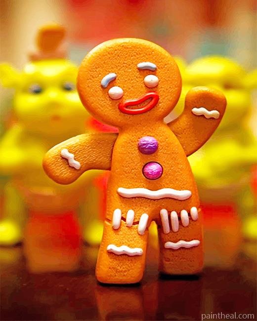 Gingerbread Man Painting By Numbers Kits