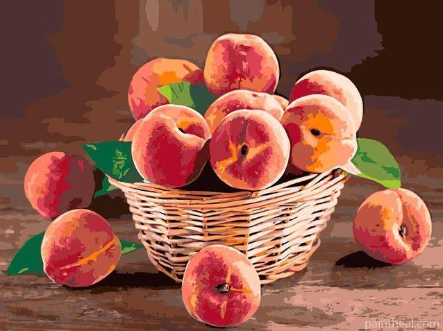 Peach Basket Painting By Numbers Kits