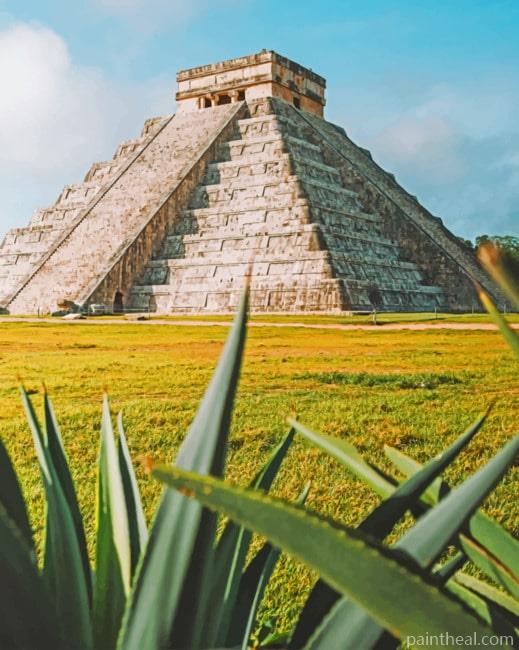 Chichen Itza In Mexico Painting By Numbers Kits