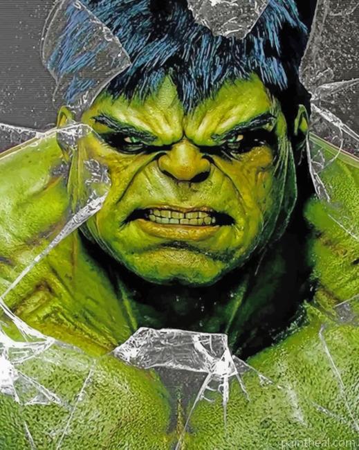 Aesthetic Hulk Painting By Numbers Kits