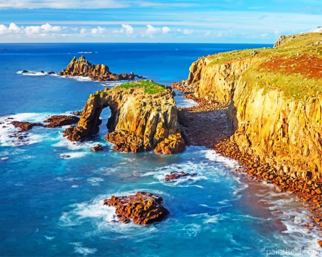 Cliffs Of England Cornwall Painting By Numbers Kits