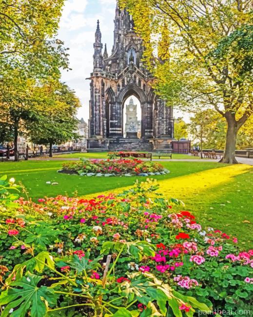 Princes Street Gardens Painting By Numbers Kits