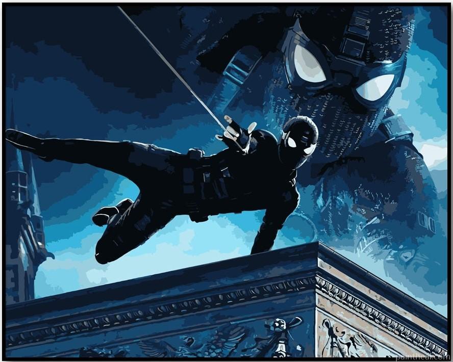 Spider Man Hang On Bridge Painting By Numbers Kits