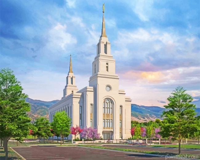 Lds Temple Painting By Numbers Kits