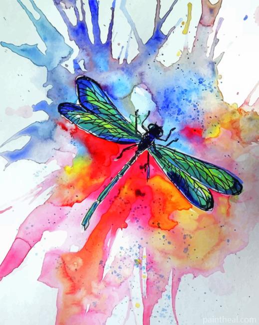 Aesthetic Dragonfly Painting By Numbers Kits