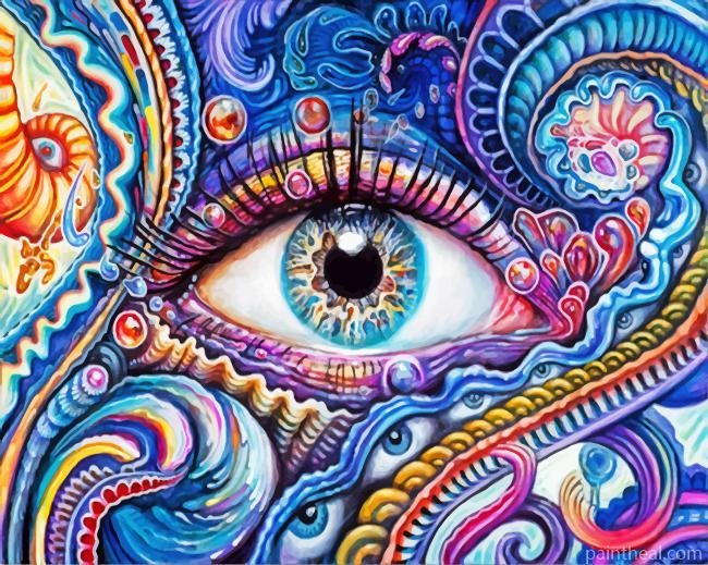 Psychedelic Eye Painting By Numbers Kits
