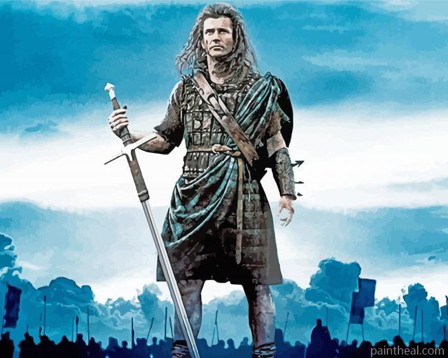 William Wallace Movie Character Painting By Numbers Kits