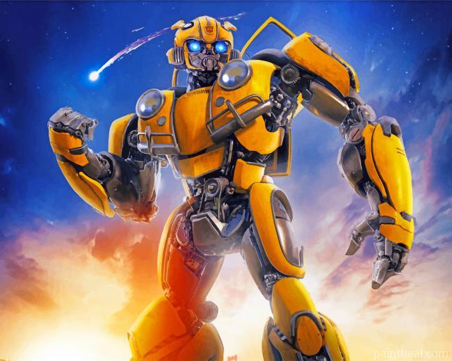 Bumblebee Robot Painting By Numbers Kits