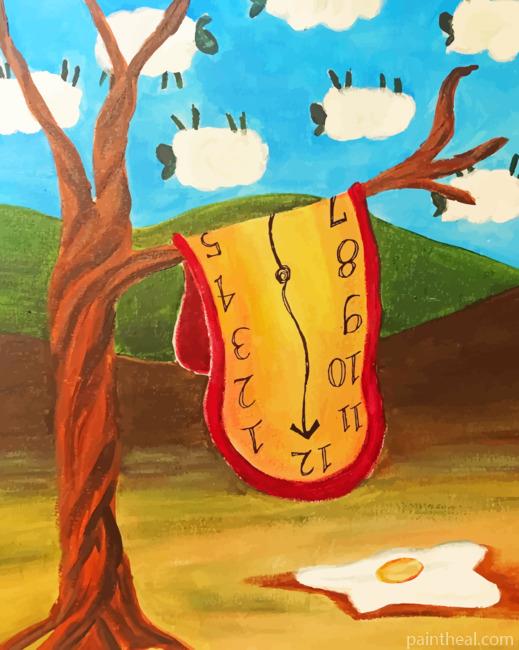 Salvador Dali Clock Art Painting By Numbers Kits