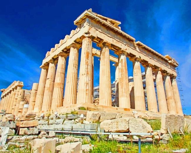 Acropolis Athens Painting By Numbers Kits