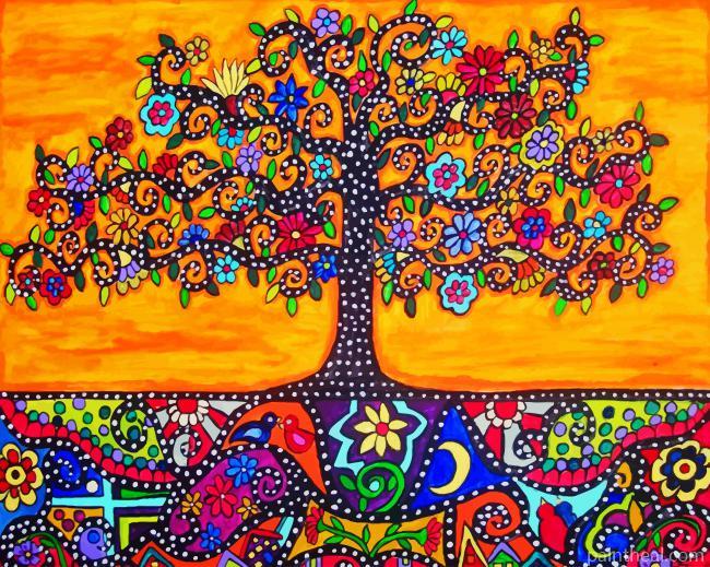 Mexican Folk Art Painting By Numbers Kits