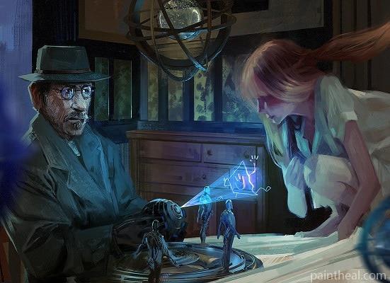 Showman And The Mystery Girl Painting By Numbers Kits