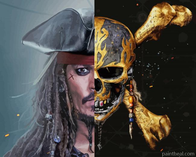 Pirates of the Caribbean Art Painting By Numbers Kits