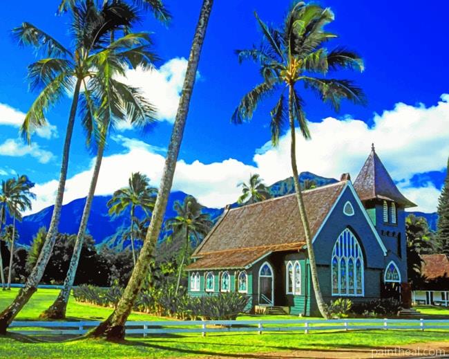 Waioli Huiia Church Painting By Numbers Kits
