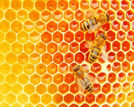 Bees In The Hive – 5D Diamond Painting Painting By Numbers Kits