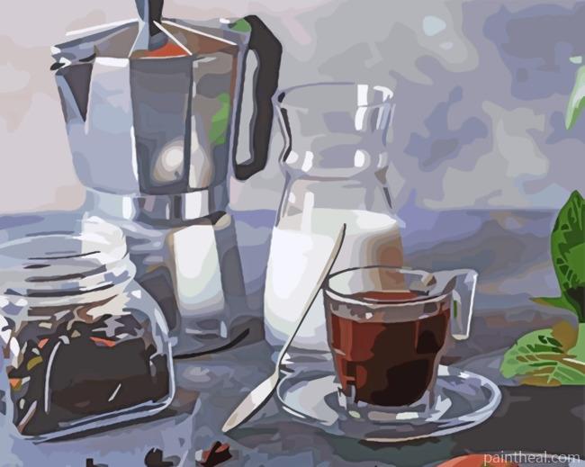Breakfast Drinks Painting By Numbers Kits