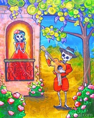 Skulls Folk Art Painting By Numbers Kits
