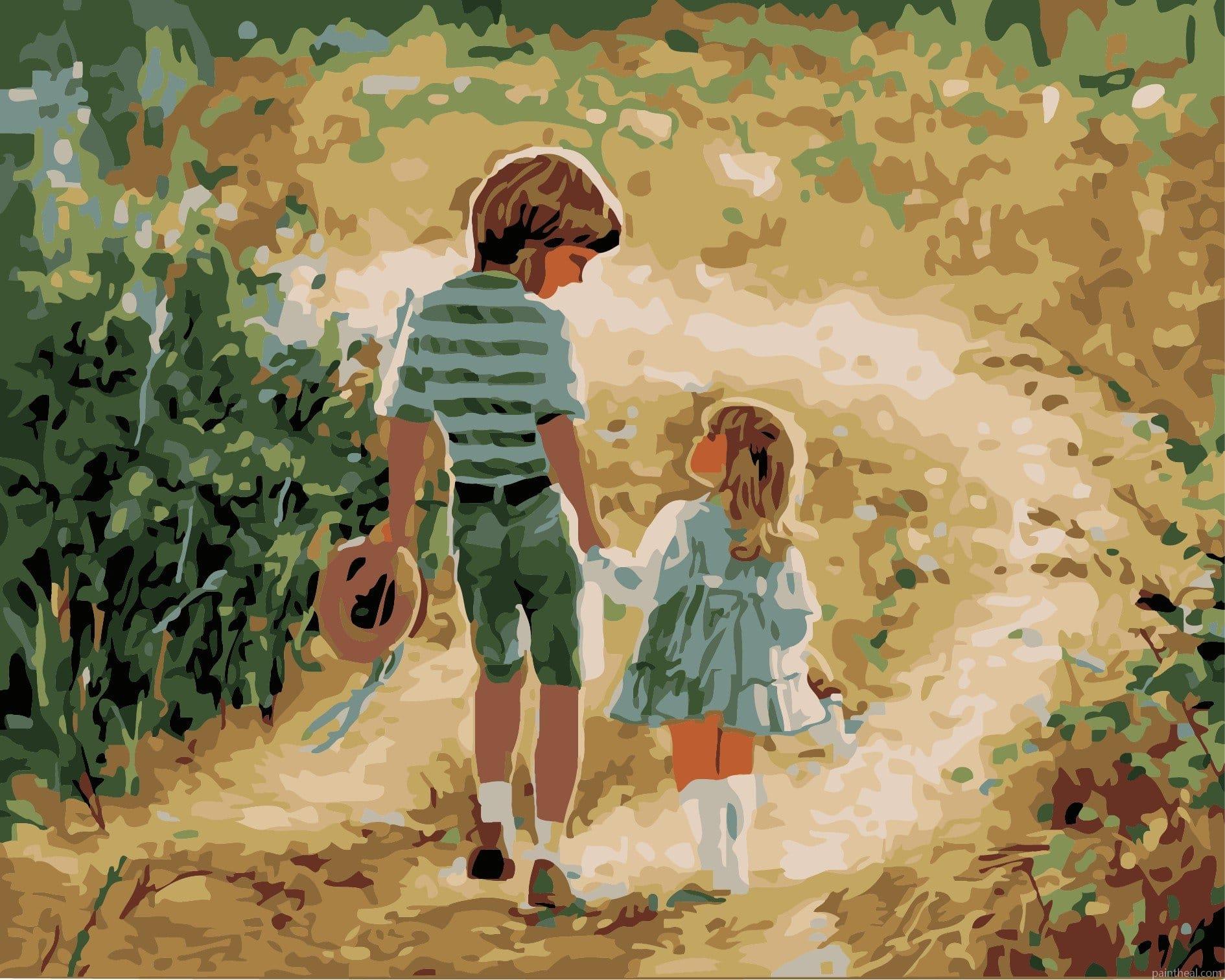 Brother And Sister Painting By Numbers Kits