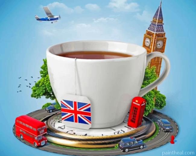 London Coffee Pond Painting By Numbers Kits