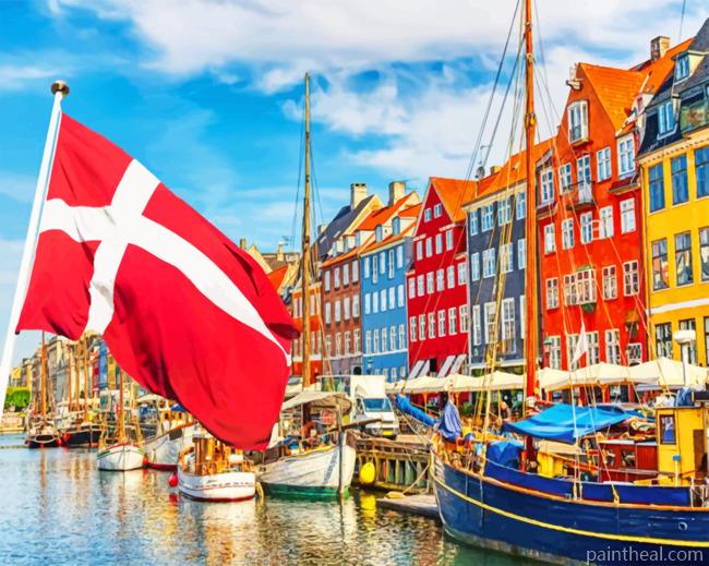 Denmark Boats Painting By Numbers Kits