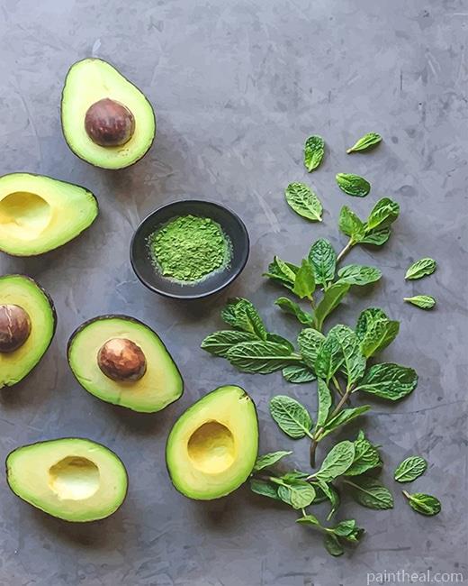 Avocado Fruit Painting By Numbers Kits
