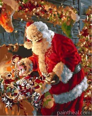 Merry Christmas Crazy Santa – 5D Diamond Painting Painting By Numbers Kits