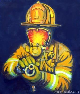 Firefighter Painting By Numbers Kits