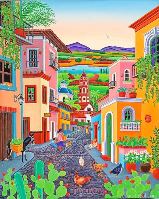 Mexican Life Painting By Numbers Kits