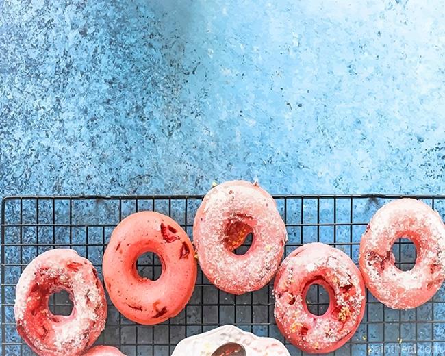 Pink Doughnuts Painting By Numbers Kits
