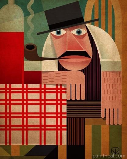Man With a Pipe Art Painting By Numbers Kits